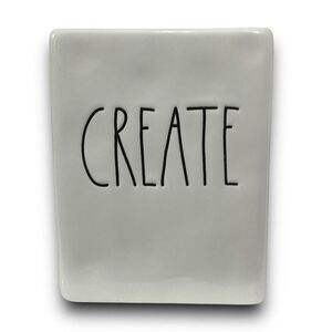 Rae Dunn Artisan Collection by Magenta Ceramic “Create” Pen and Pencil Holder 18